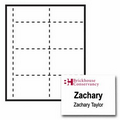 Classic Perforated Paper Name Badge Insert - 2 Color (4"x3")
